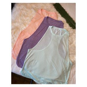 icyzone 3-Pack Workout/Yoga Muscle Tank NWOT